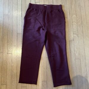 Rag & Bone maroon cotton sweatpants small